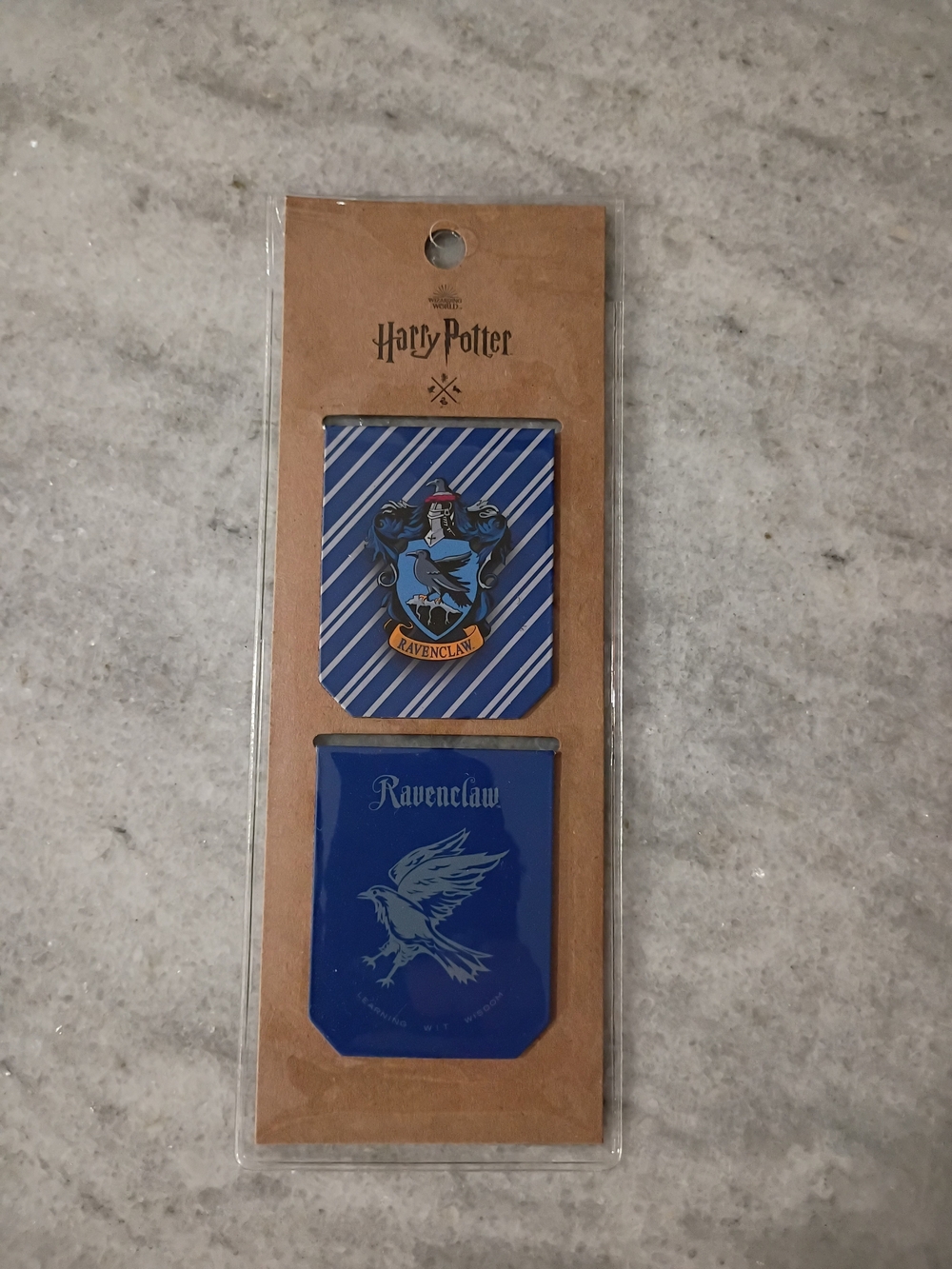 Harry Potter Ravenclaw Magnetic Bookmark Set Of 2  - Blue - New